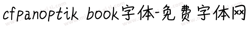 cfpanoptik book字体字体转换